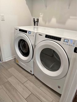 New washer and dryer