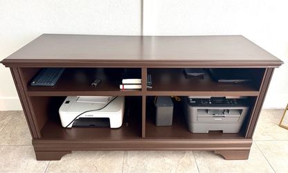 Dark Brown Wood TV Stand / Media Console
