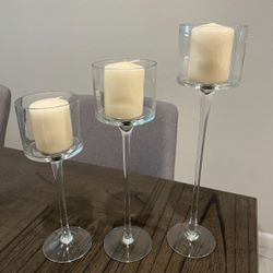 Monet Stem Holders With Candles