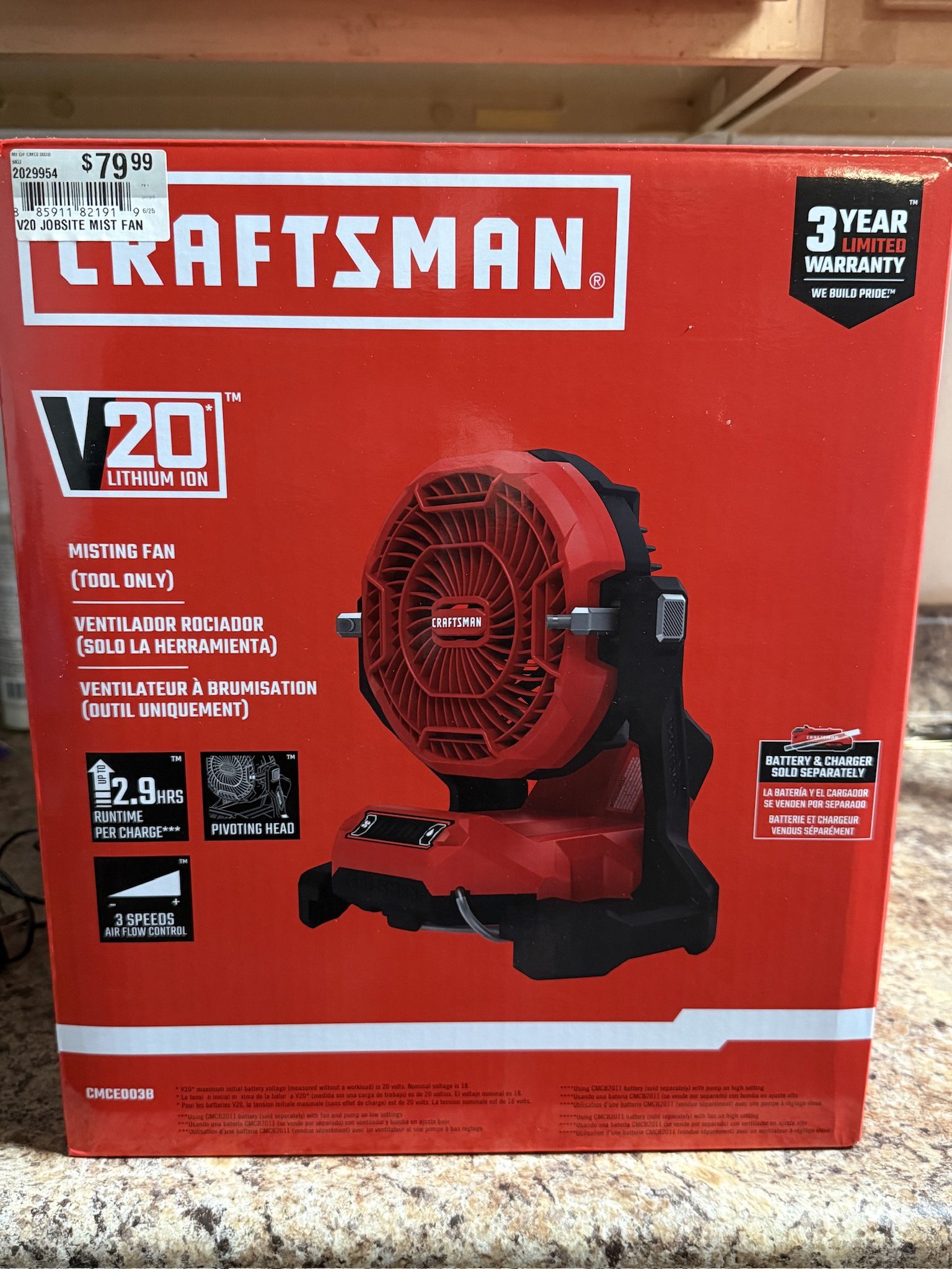 Craft Man Misting Fan 