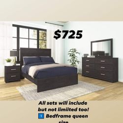 Queeen BEDROOM SETS ALL ON SALE!! 