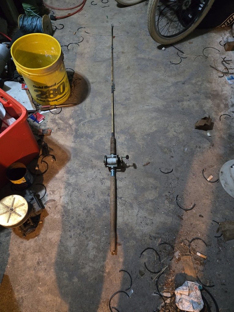 Vintage Fishing Penn Reel And Pole