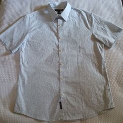 MK Slim Fit Button Up Collar Shirt Men's Size Large $10