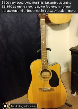 Takamine Jasmine ES-45C acoustic electric guitar
