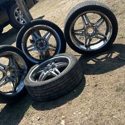 22s,6 lug but rims, chrome