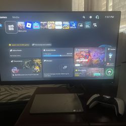 ps5 slim and monitor