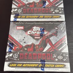 2025 Topps Chrome® Deadpool - Hobby Box Qty 2
