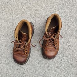 Vintage Dr. Martens Yolanda Daisy Stud Chunky Y2K Ankle Boots USL 8 UK 6 Brown