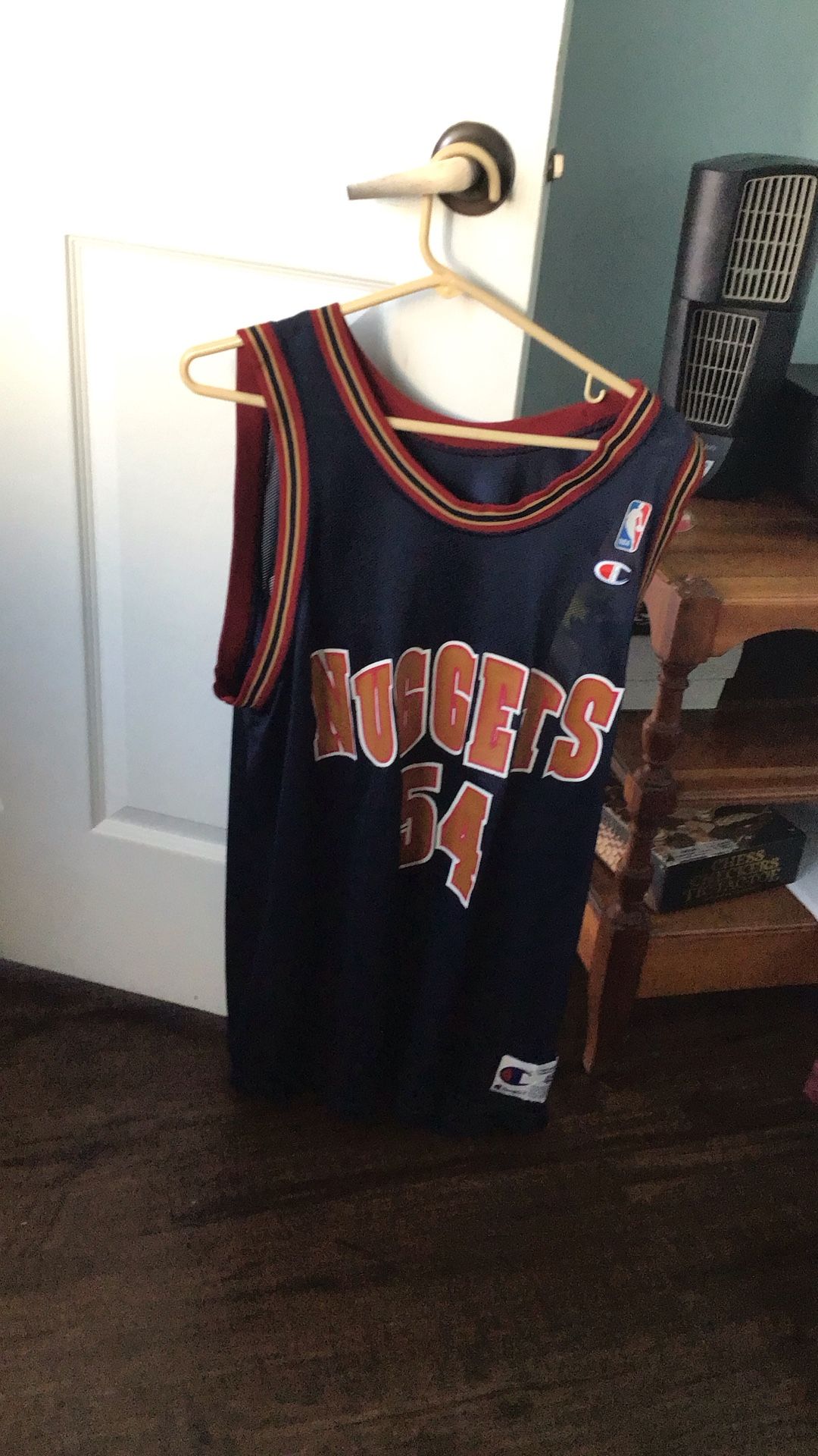 Vintage Rodney Rogers Denver Nuggets Champion Basketball Jersey Size 48