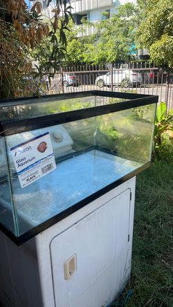 Aqueon 40 Breeder Glass Aquarium Black