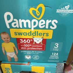 Size 3 Pampers swaddlers