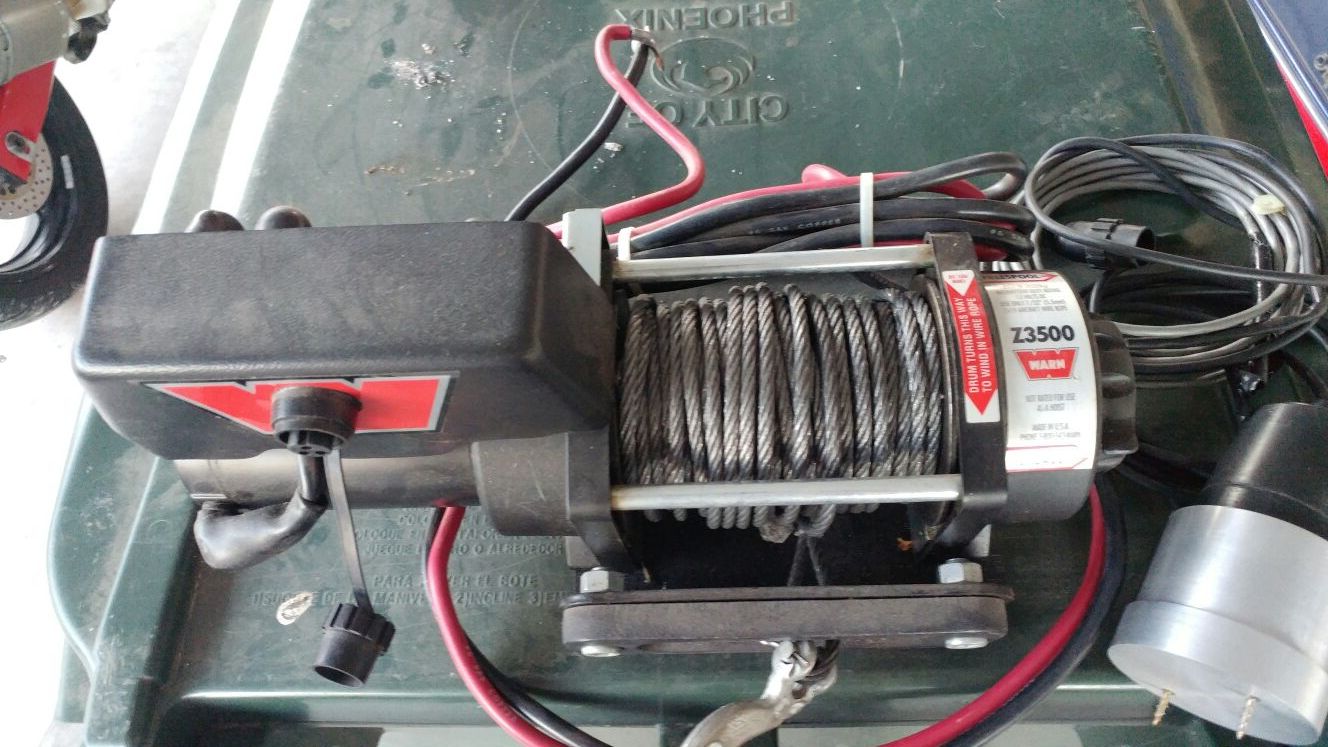 Warn z3500 winch with remote