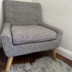 Grey Deep Lounge Chair
