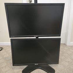 Dual Bertical Asus PC Minitors