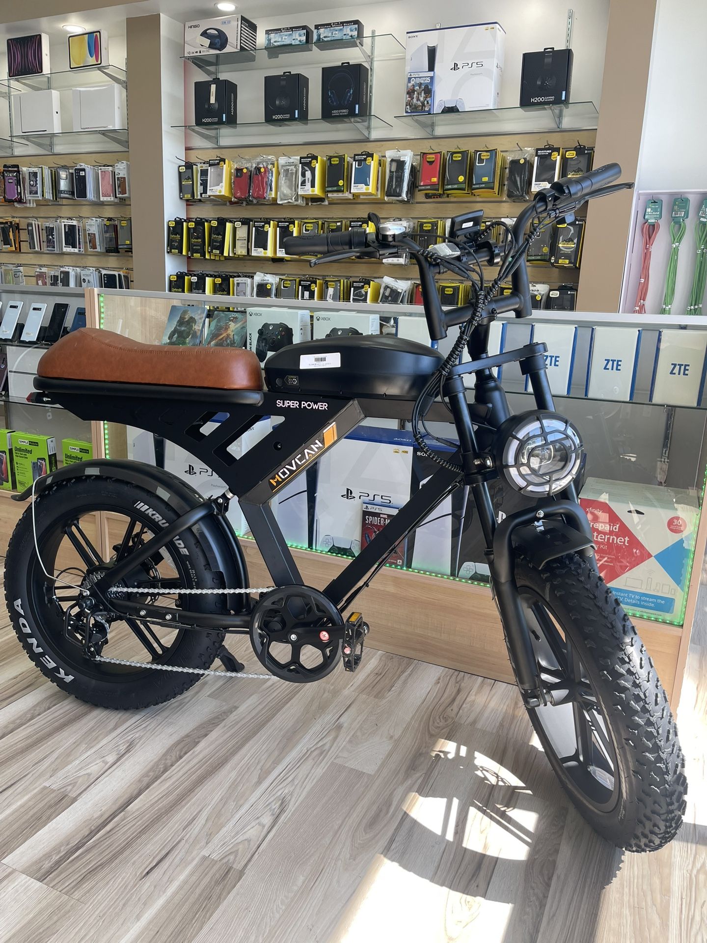 Super Movcan Electric Bike - High Speed, Long Range, Fat Tires, Finance Today! $0 To $100 Maximum Initial Payment To Take It Home! Best E-bikes Deals!