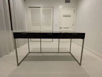 Williams Sonoma Ebony Wood Desk