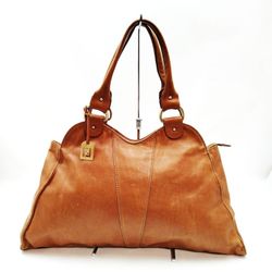 Fendi Hand Bag  Brown Leather 