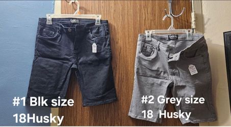 Two pairs of Cookie's brand boys shorts, size 18 Husky