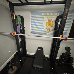 Gym Rack Bench Squat Pull-ups