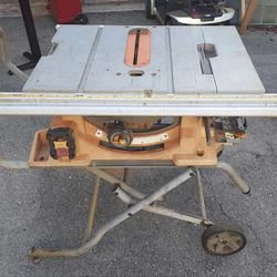 RIDGID 15 Amp 10 in. Portable Corded Pro Jobsite Table Saw With Stand