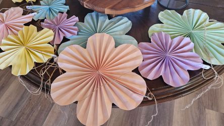 Paper flowers and Chinese lanterns
