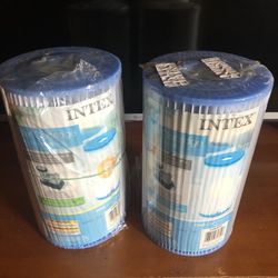 (2) NEW 8”x10” Intex Pool/Pond Cartridge Filters