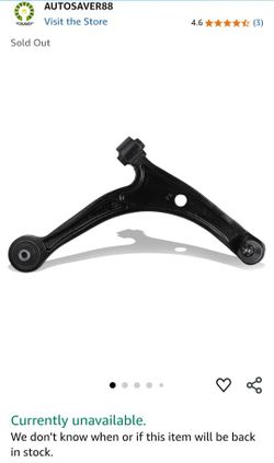Control Arm And Sway Bar