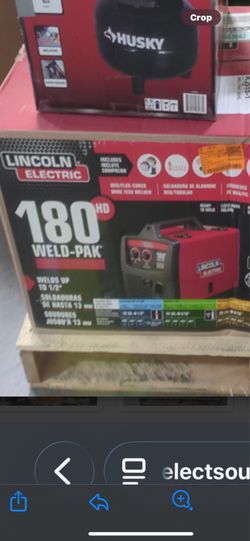 Lincoln Electric Weld-Pak 180 Amp MIG Flux-Core Wire Feed Welder, 230V, Aluminum Welder with Spool Gun sold separately