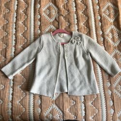 Nordstrom Peek Brand Silver Cárdigan