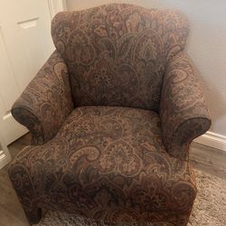 Accent Chair With Ottoman