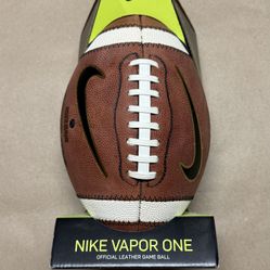 Nike Vapor One Championship Official Leather Regulation Game Football NFHS NEW!