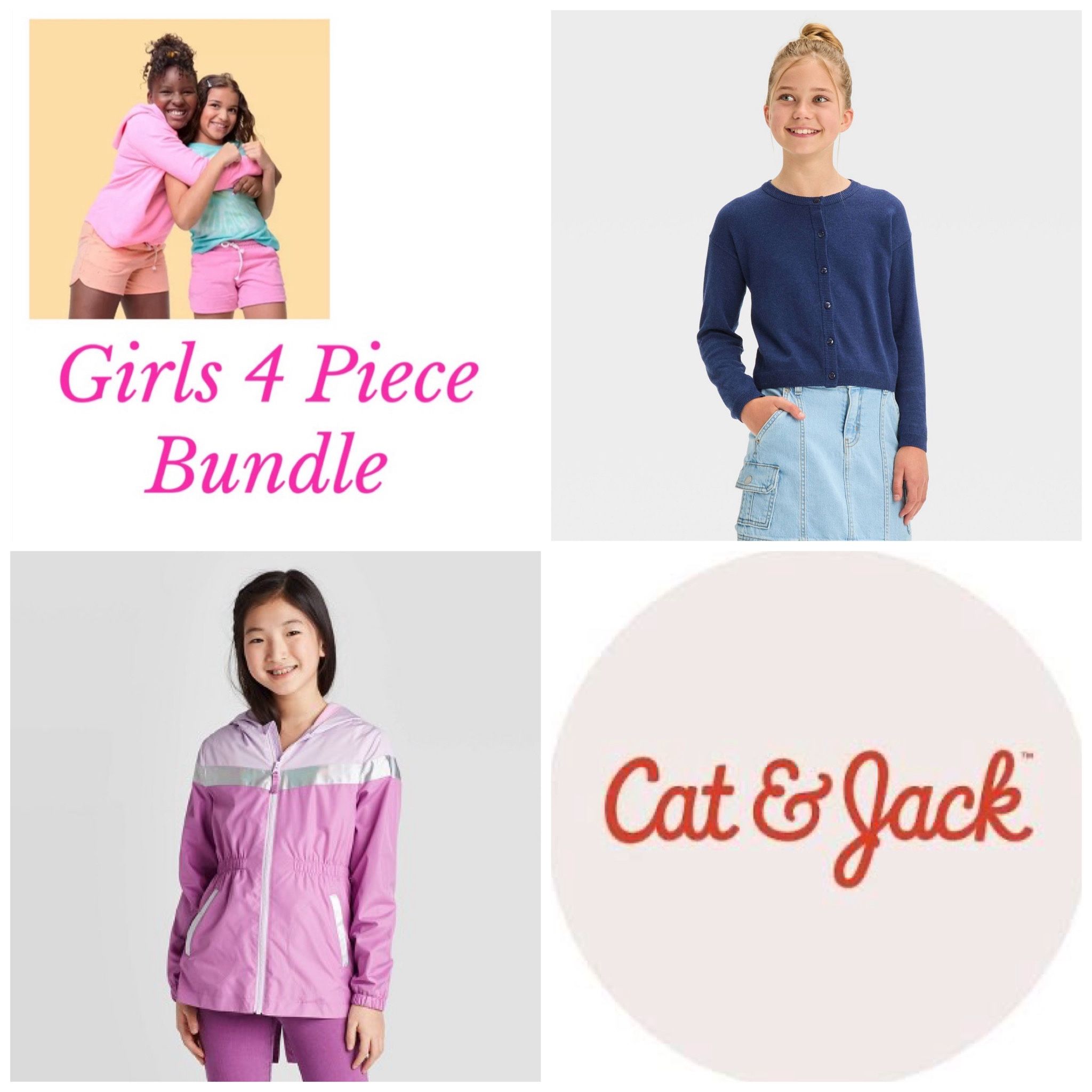 Girls SZ L 4 Piece Bundle EUC Includes Unicorn Sweater