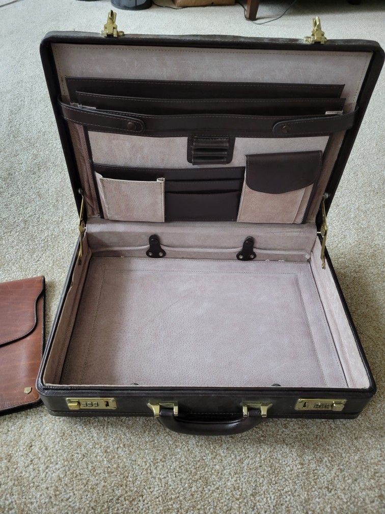 Vintage Briefcase and Document Folder