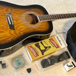 Washburn Acoustic Guitar Sunburst + Bag, Accessories