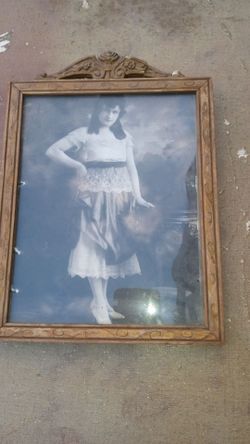 Vintage photo and frame