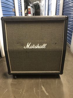 Vintage 1974/1975 Marshall 1960 slant 4x12 cabinet - 100W 16-Ohm Orig Creamback Speakers