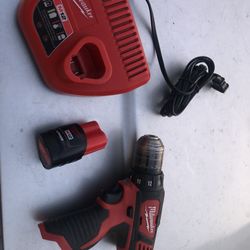 12v Milwaukee Drill And Battery Charger 