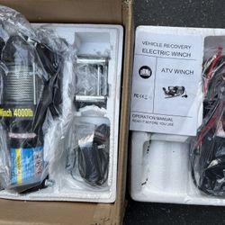 4000LBS Electric Winch 12V Towing Trailer Steel Cable w/Wireless Remote (New)