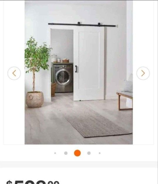 complete barn door kit 36x84 lincoln park primed interior door
Masonite
36 in. x 84 in. No Panel Lincoln Park Primed Interior Sliding Barn Door Slab w