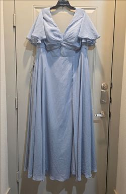 Size 18-20 dress, light blue, NWT