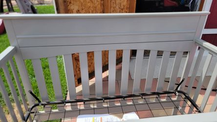 Grey crib