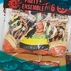 Vintage Beistle party Ensemble party for 6