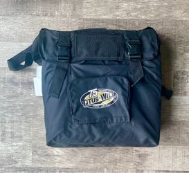 Folding Stadium Cushioned Bleacher Seat Cover with Backrest, Shoulder Strap