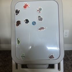 White Erase Board Magnetic Adjustable Height