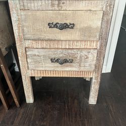 All Wood End Table 