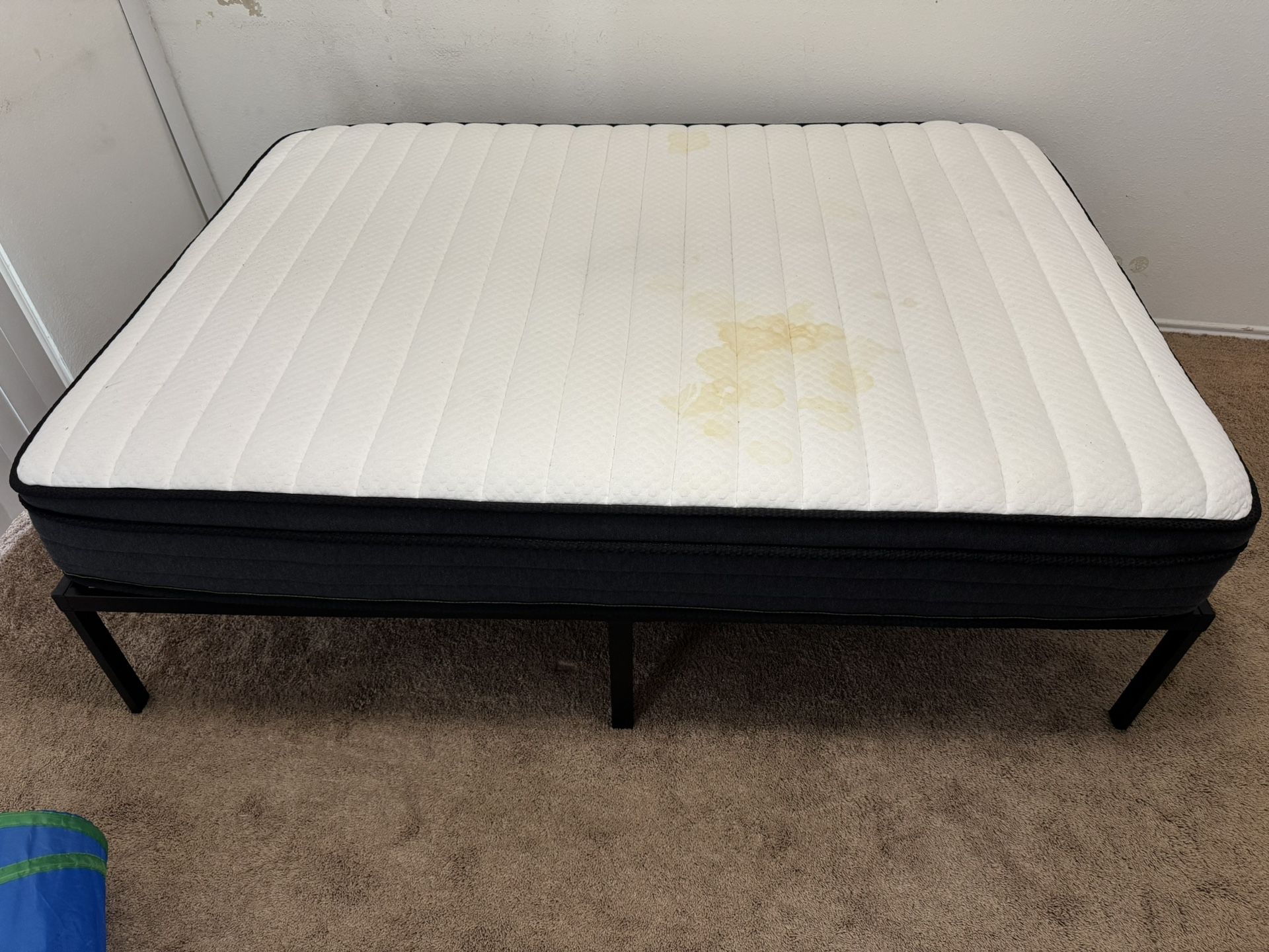 Full Size Bed and Metal Frame
