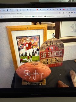 Steve Young Super Bowl XXIX Autographed Football Sale/Trade