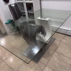 Glass Dining Table For 6 People 