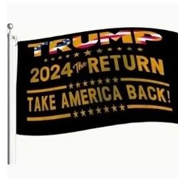 NEW: TRUMP 2024 RETURN 3'x 5' FLAG