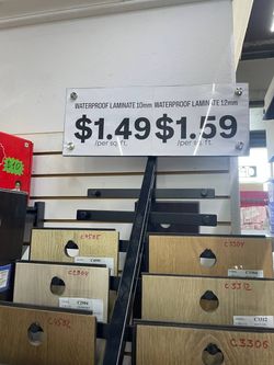 LAMINATE FLOORING SALE!! $1.49/$1.59 per sq ft